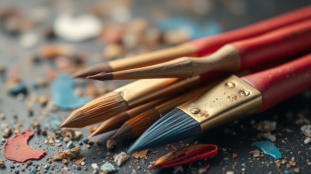 Saving Your Dried Acrylic Paint Brushes from the Trash