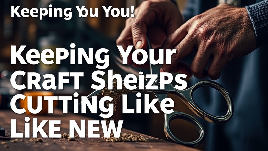 Keeping Your Craft Shears Cutting Like New