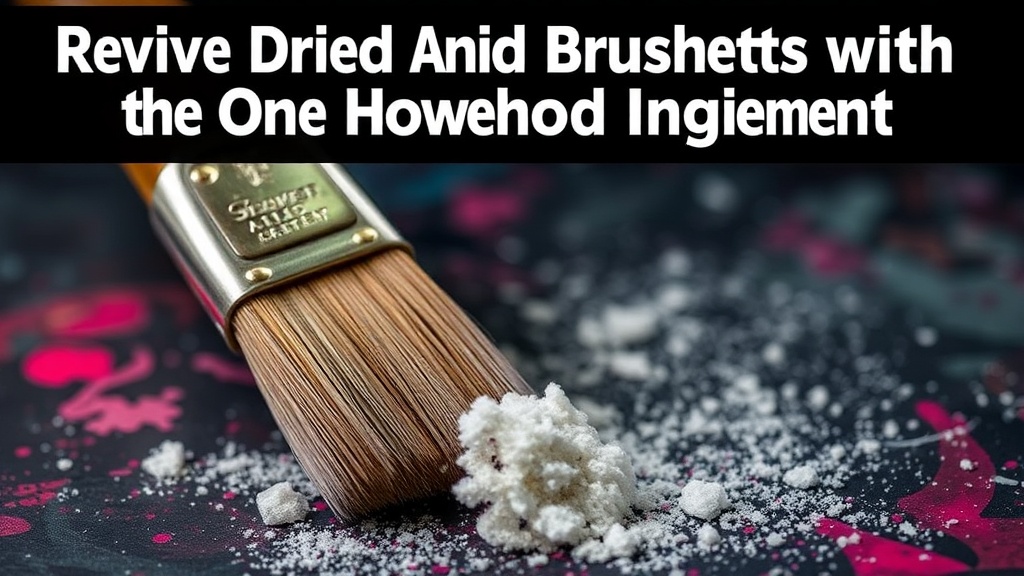Revive Dried Acrylic Brushes with One Household Ingredient