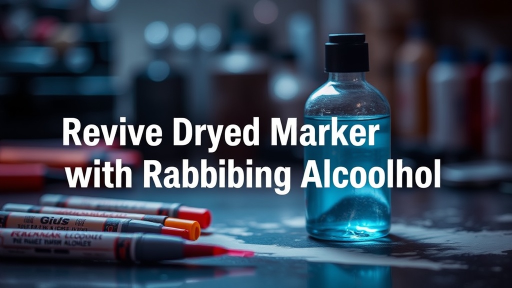 Revive Dried Markers with Rubbing Alcohol
