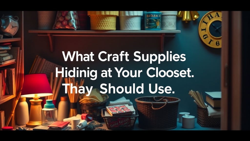 What Craft Supplies Are Hiding in Your Closet That You Should Use Today?