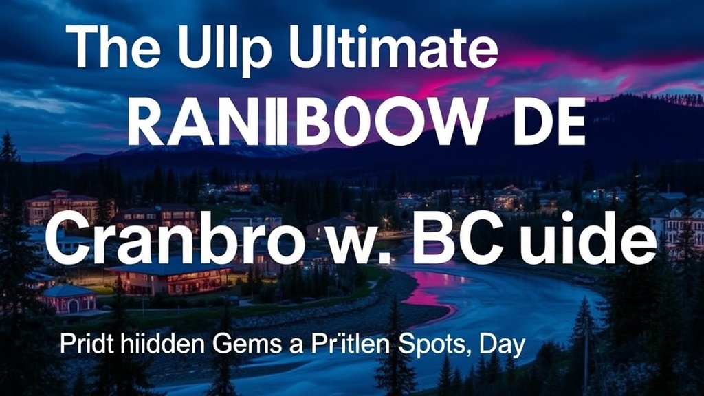 The Ultimate Cranbrook BC Guide: Hidden Gems & Must-See Spots