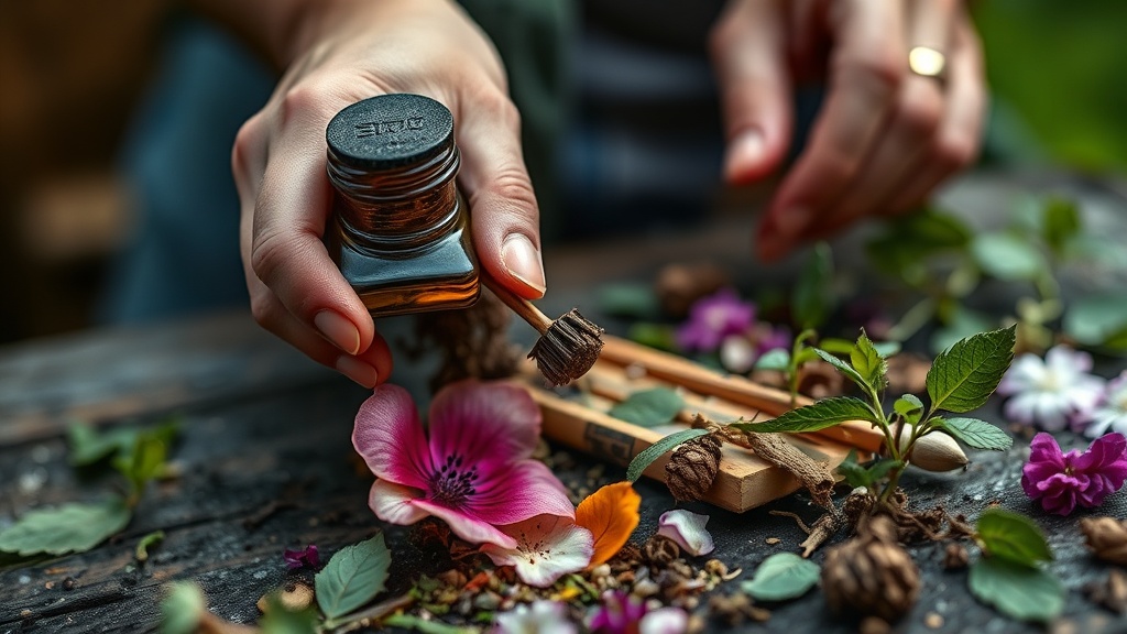 Creating Botanical Ink from Foraged Garden Scraps