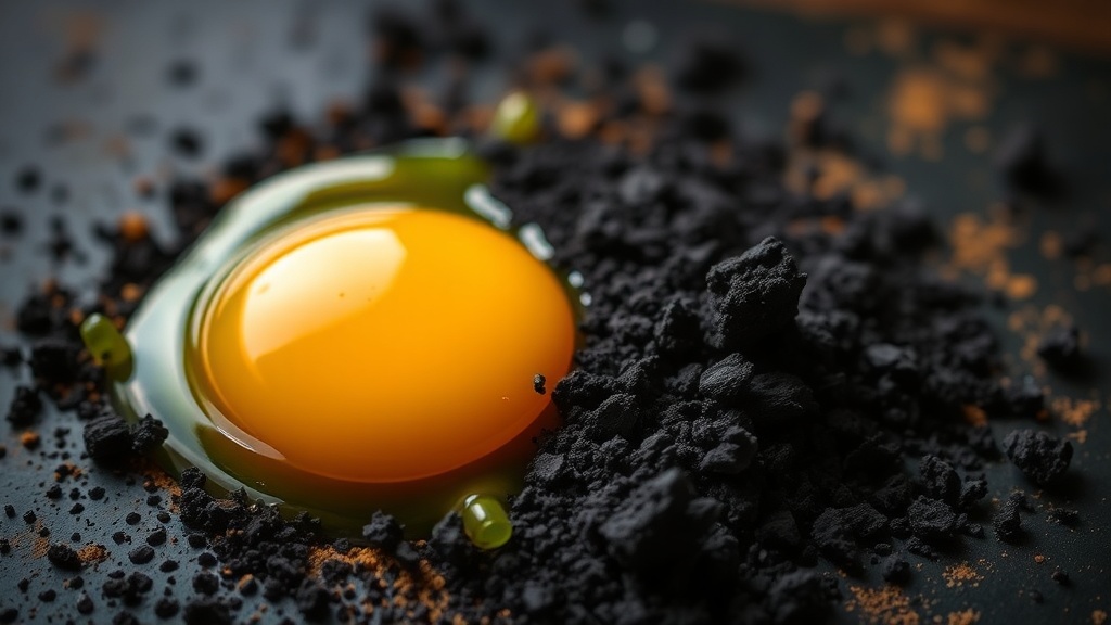 Making Vivid Pigments from Crushed Charcoal and Egg Yolks