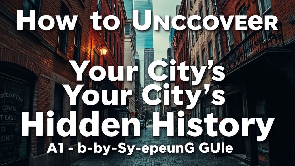 How to Uncover Your City's Hidden History: A Step-by-Step Guide