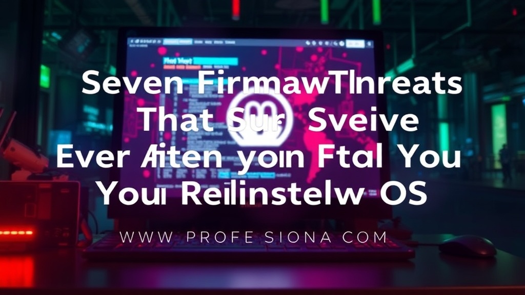 Seven Firmware Threats That Survive Even After You Reinstall Your OS