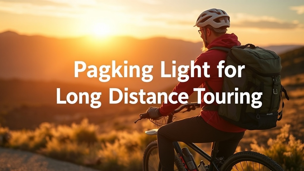 Packing Light for Long Distance Bicycle Touring
