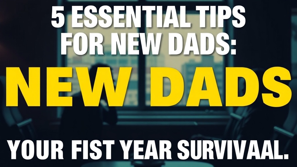 5 Essential Tips for New Dads: Your First Year Survival Guide