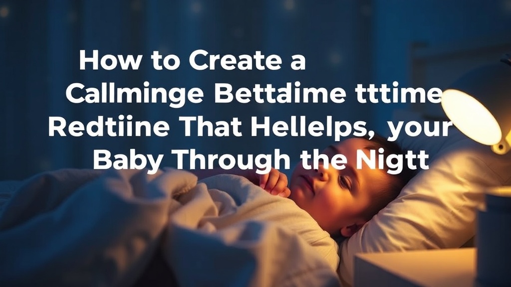How to Create a Calming Bedtime Routine That Helps Your Baby Sleep Through the Night
