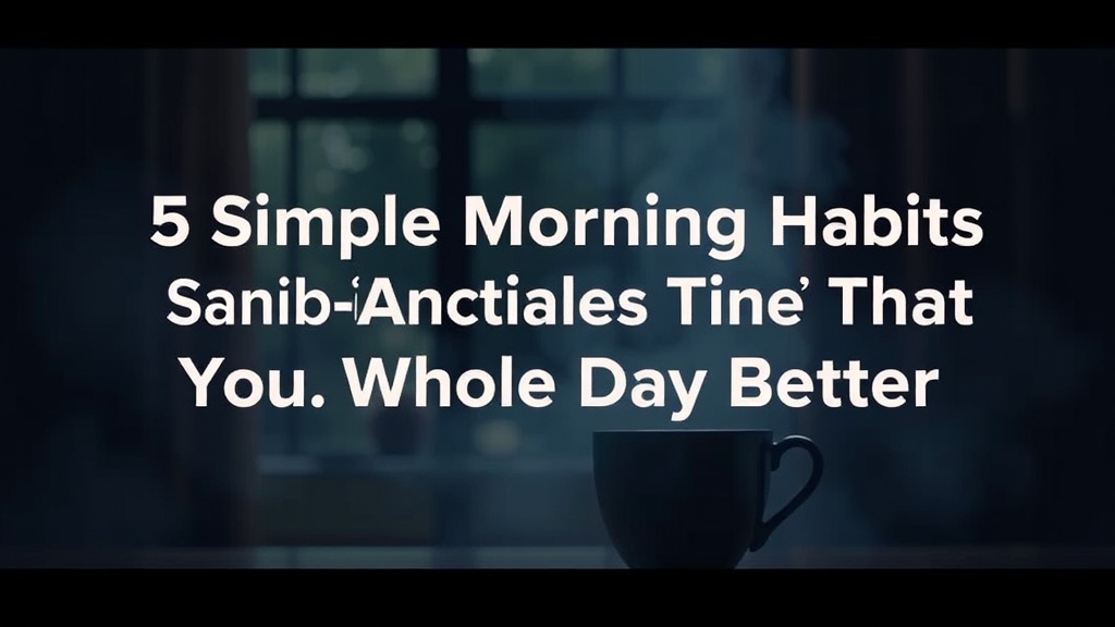 5 Simple Morning Habits That Make Your Whole Day Better