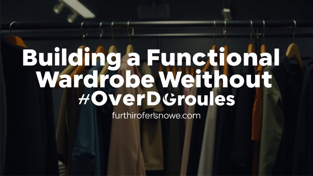 Building a Functional Wardrobe Without Overbuying