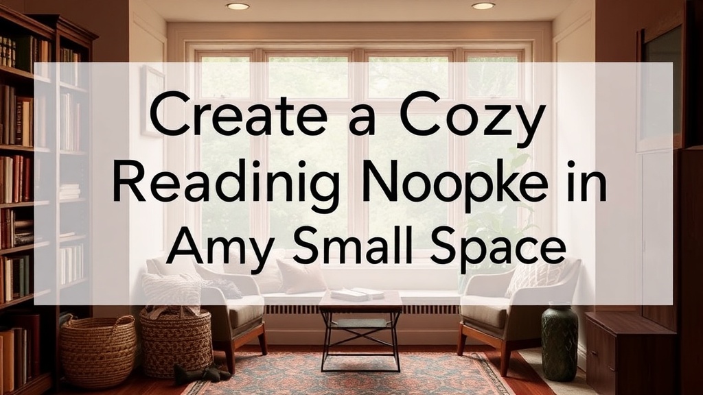 Create a Cozy Reading Nook in Any Small Space