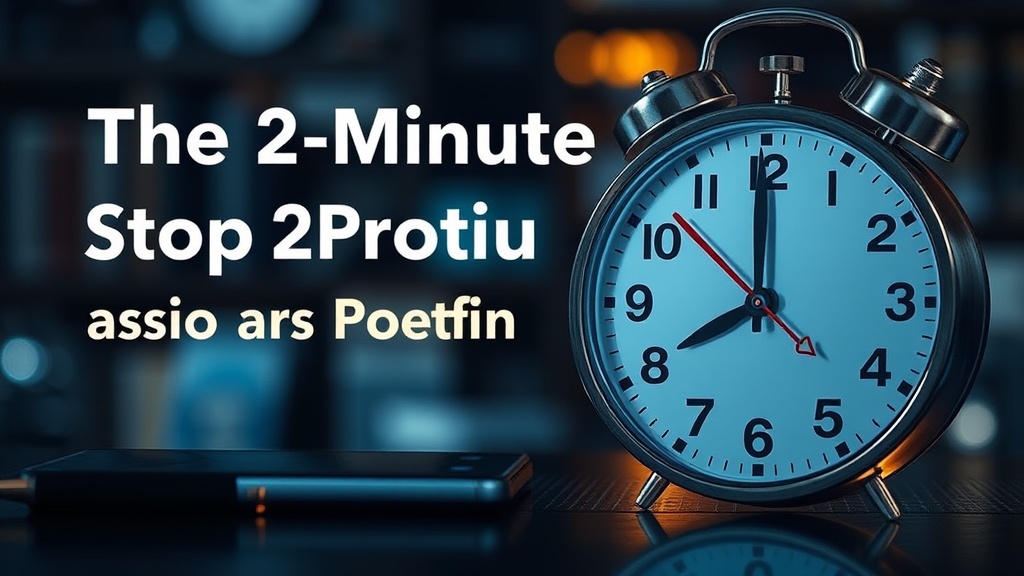 The 2-Minute Rule: Stop Procrastinating on Small Tasks Today