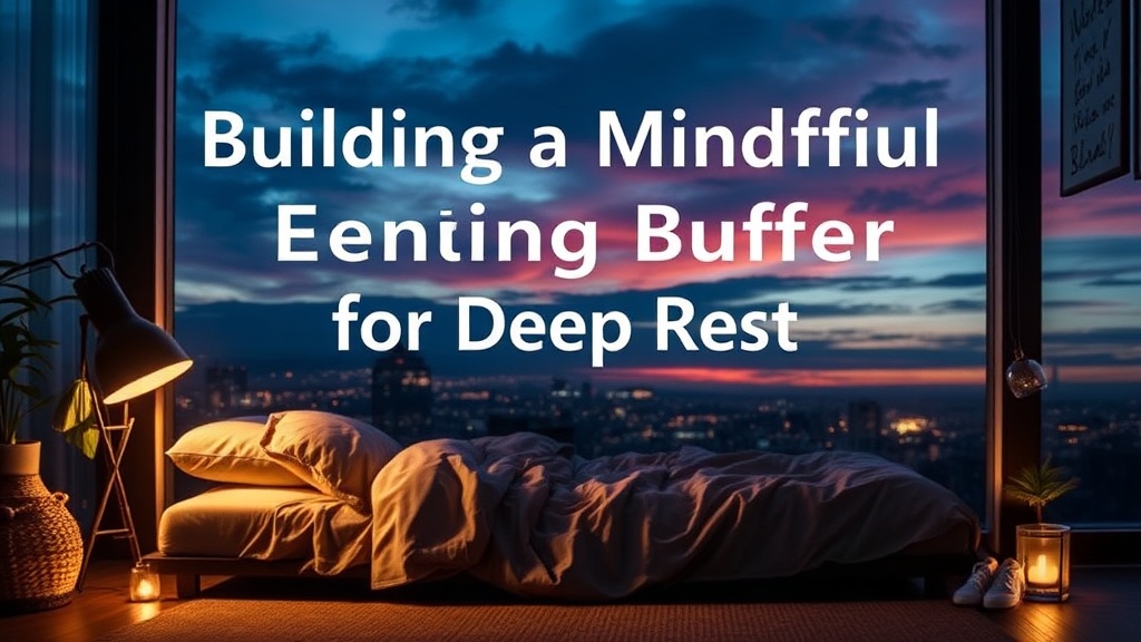 Building a Mindful Evening Buffer for Deep Rest