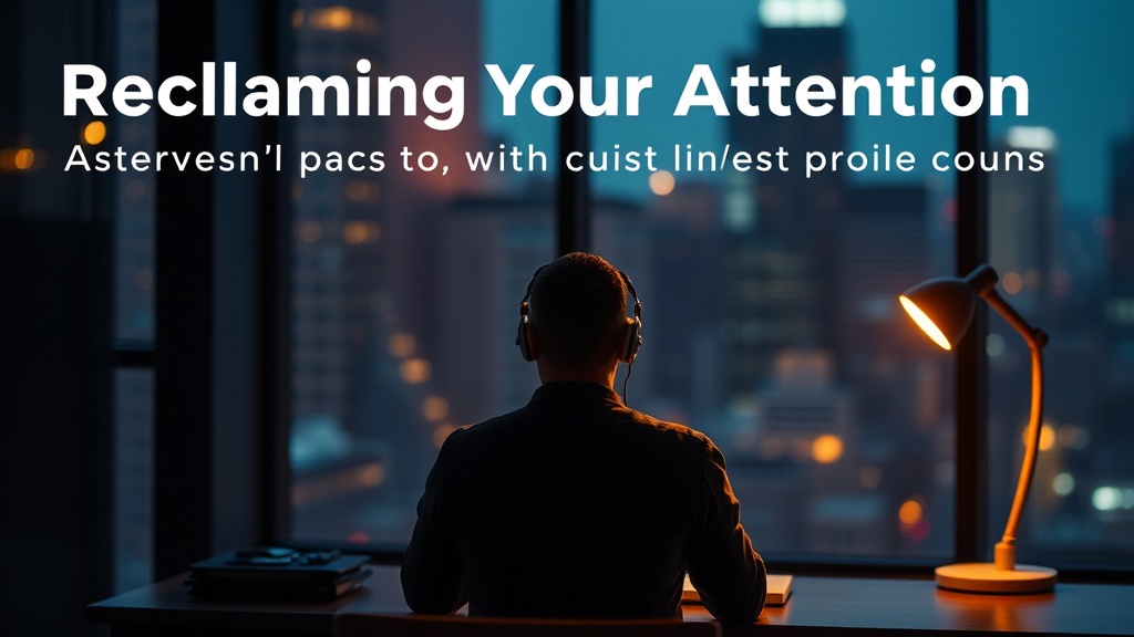 Reclaiming Your Attention: The Quiet Power of Single-Tasking