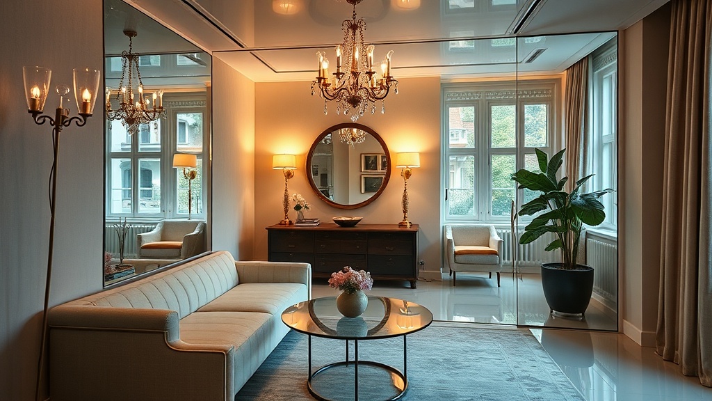 Use Mirrors to Instantly Double Your Room's Visual Space