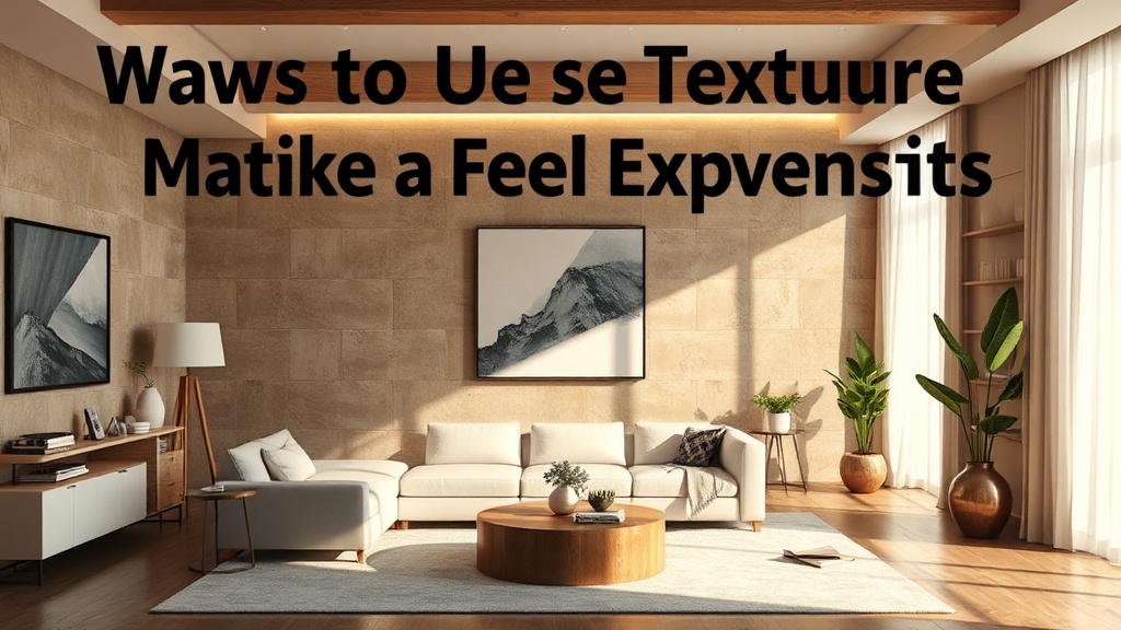 Ways to Use Texture to Make a Flat Room Feel Expensive