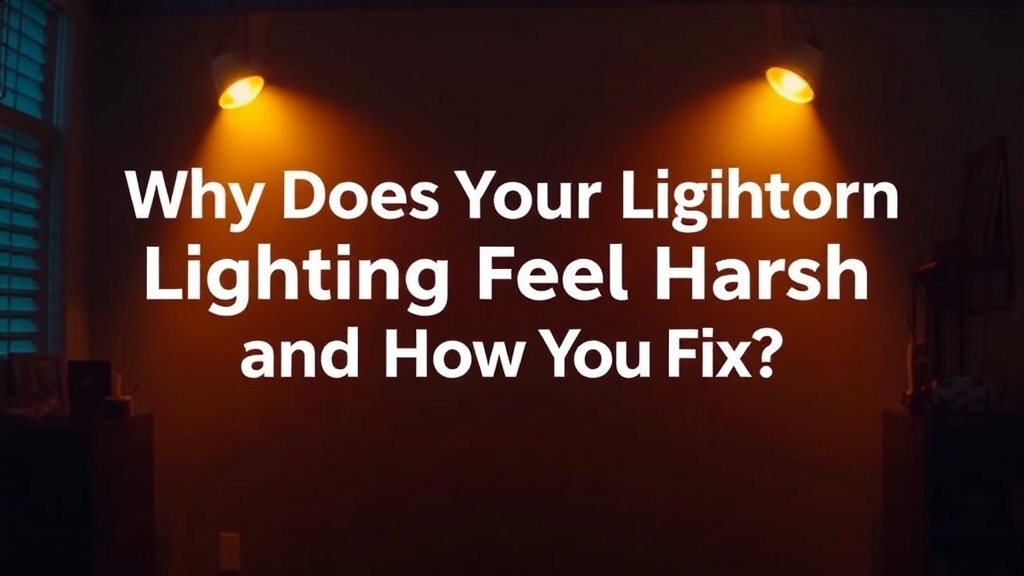 Why Does Your Lighting Feel Harsh and How Do You Fix It?