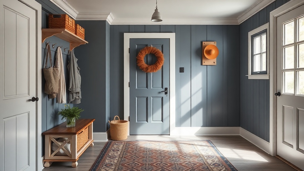 Creating a Calm and Functional Mudroom Entryway