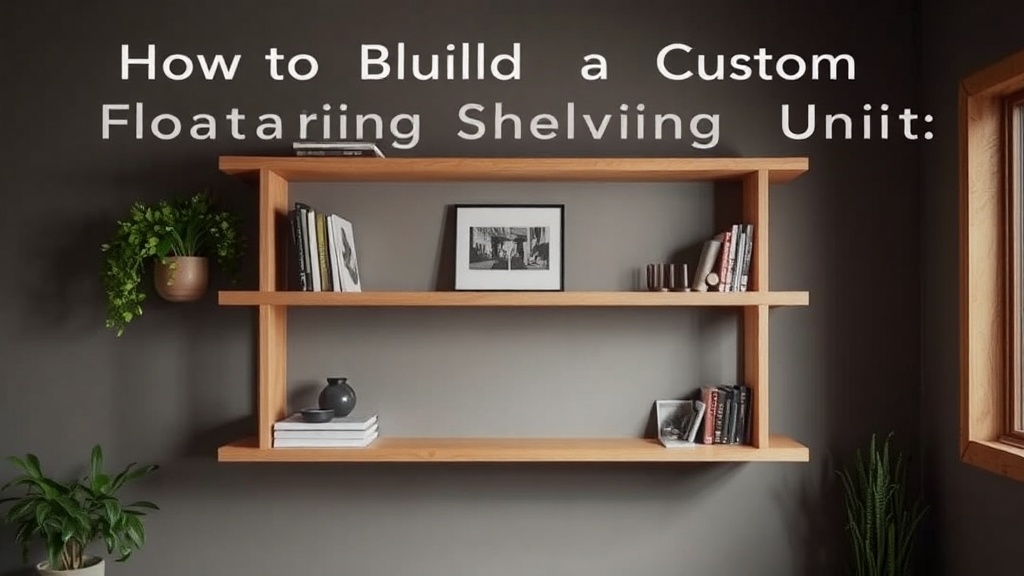 How to Build a Custom Floating Shelving Unit