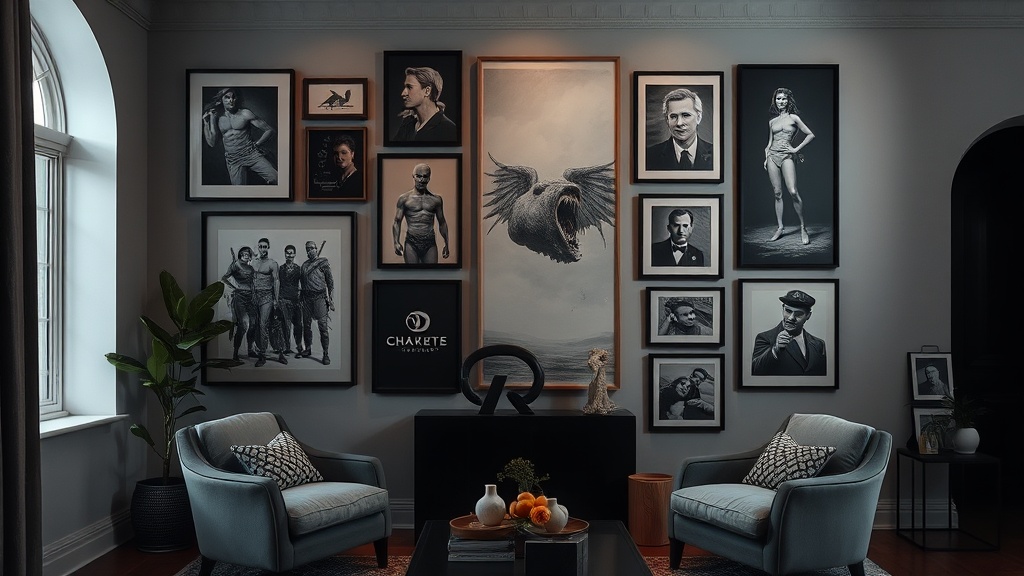 How to Create a Moody Maximalist Gallery Wall