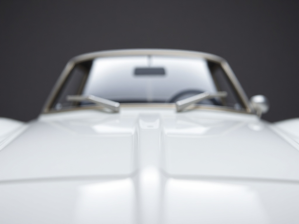 close-up of perfectly aligned diecast car shut lines under bright studio light, showcasing precision and cleanliness