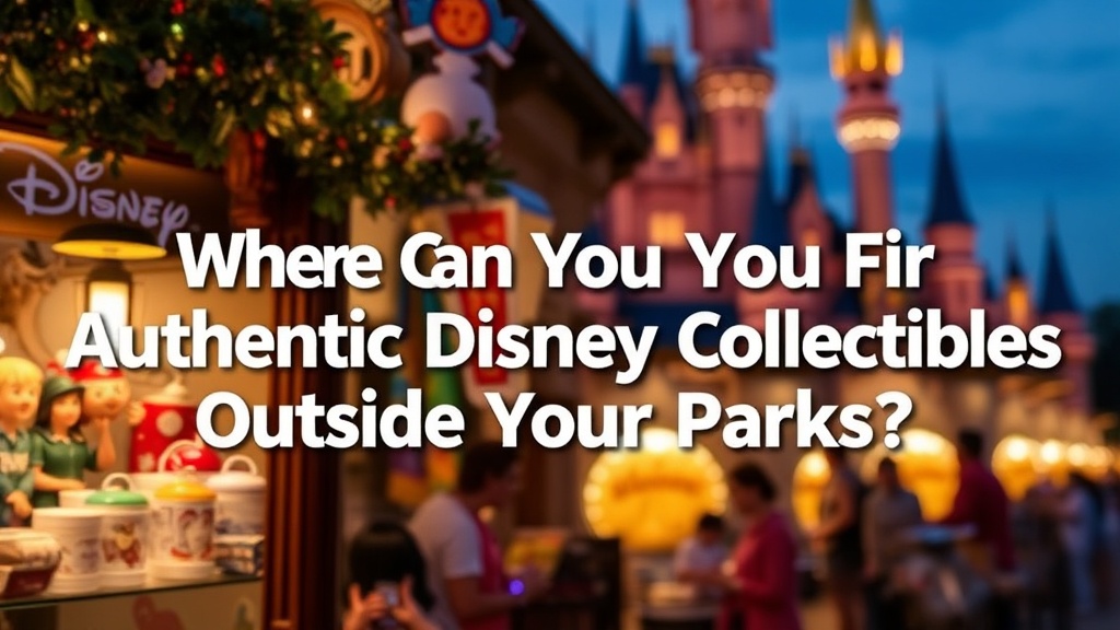 Where Can You Find Authentic Disney Collectibles Outside the Parks?