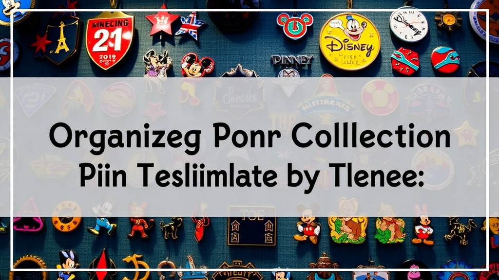 Organizing Your Disney Pin Collection by Type and Theme