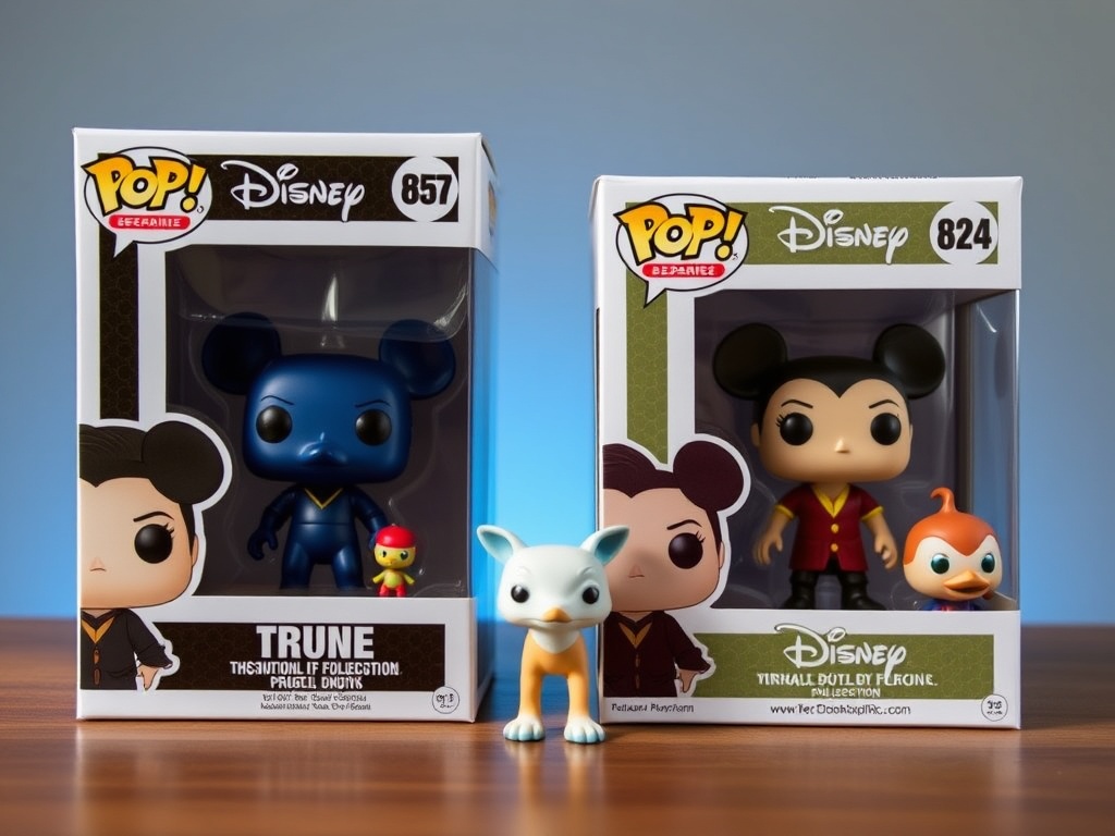 Funko Pop Disney figures lineup boxed and unboxed minimal curated collection