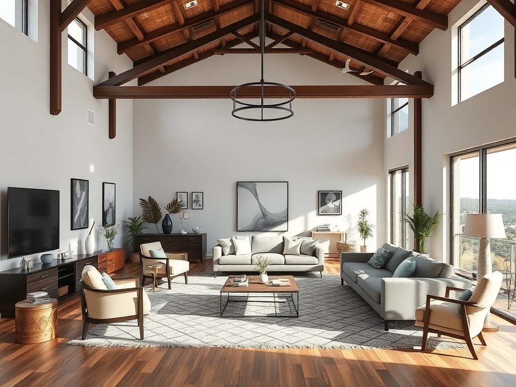 open concept room undefined zones furniture scattered no clear areas