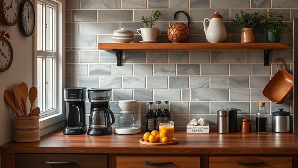 Create a Functional Coffee Station in Your Kitchen