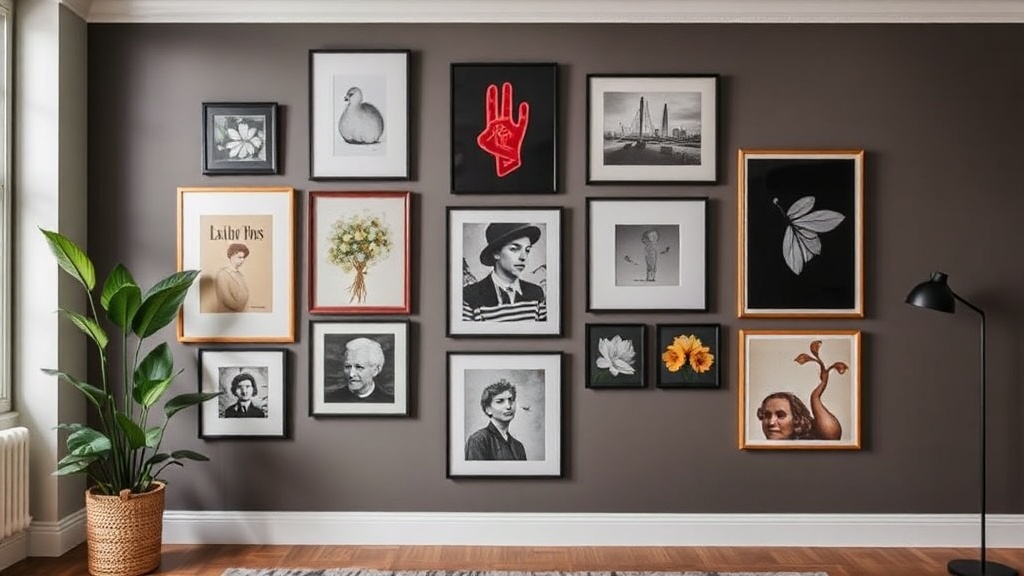 How to Create a Moody Maximalist Gallery Wall