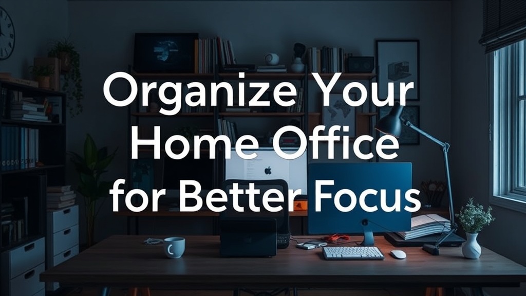 Organize Your Home Office for Better Focus