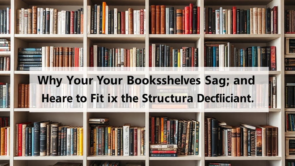 Why Your Bookshelves Sag and How to Fix the Structural Deficit