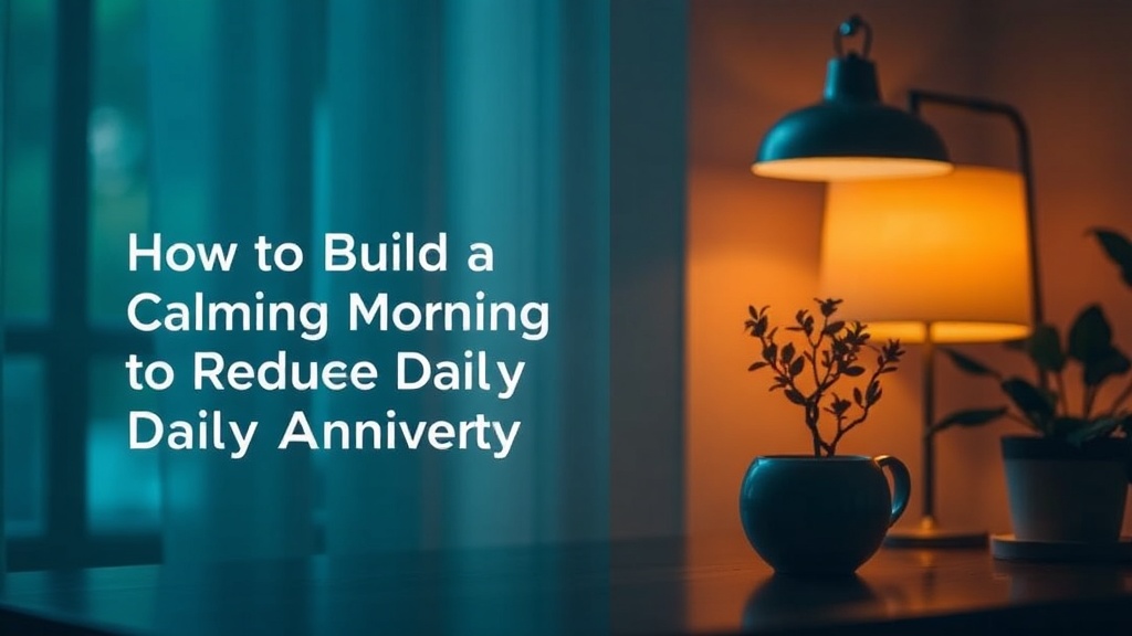 How to Build a Calming Morning Routine to Reduce Daily Anxiety