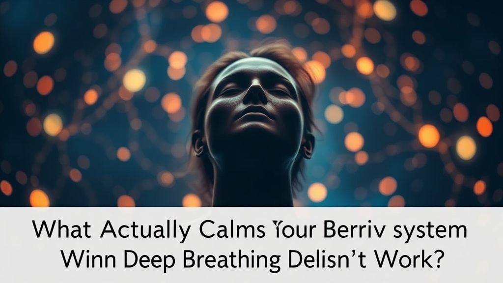 What Actually Calms Your Nervous System When Deep Breathing Doesn't Work?
