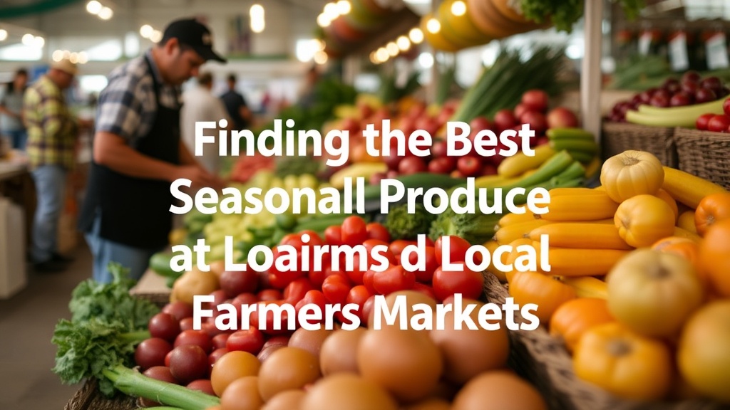 Finding the Best Seasonal Produce at Local Farmers Markets