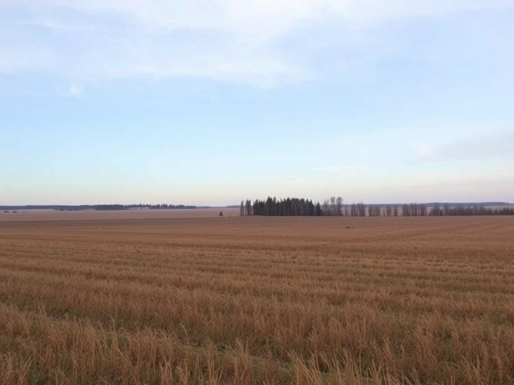 calm countryside Ontario wide open landscape minimal distractions peaceful mood