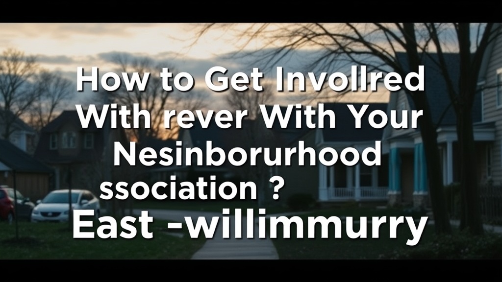 How to Get Involved With Your Neighbourhood Association in East Gwillimbury