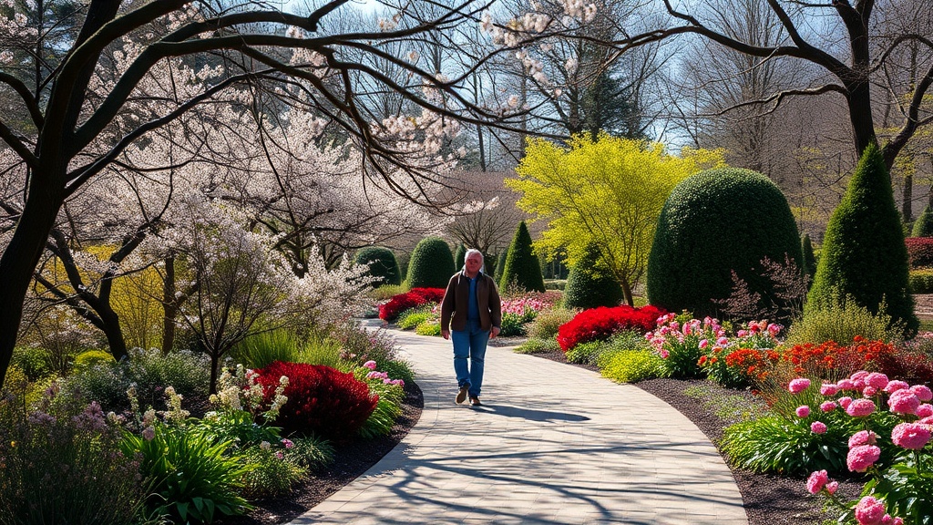 Strolling Through the Botanical Gardens in Spring