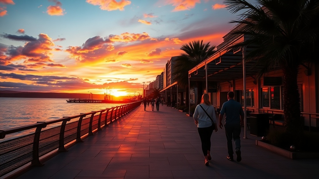 Walk the Promenade for a Scenic Sunset Stroll