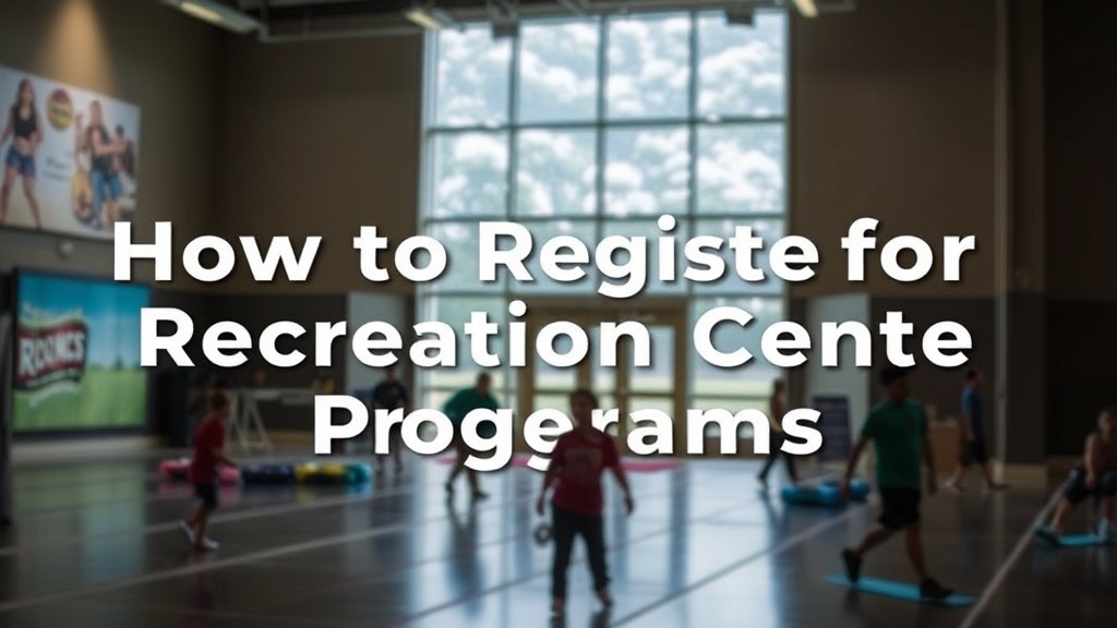 How to Register for Elliot Lake Recreation Centre Programs