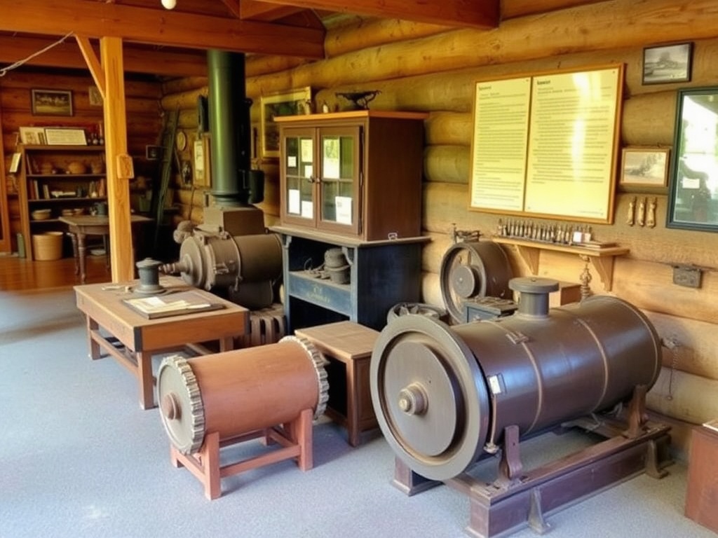Historic mining artifacts at Elliot Lake Museum