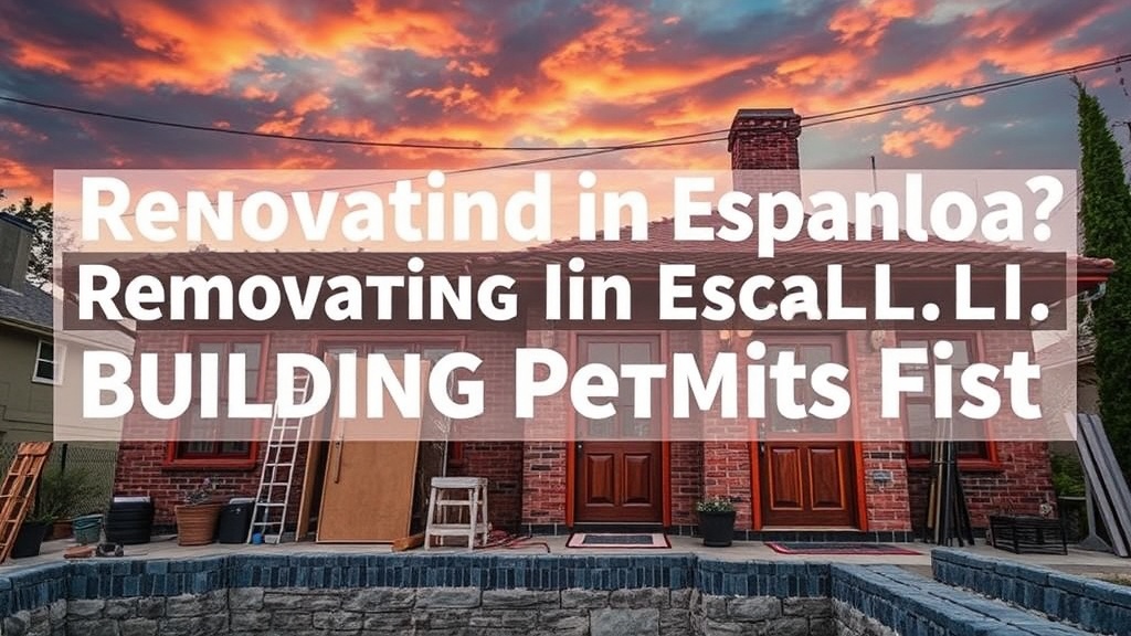 Renovating in Espanola? Understand Your Building Permit Basics First