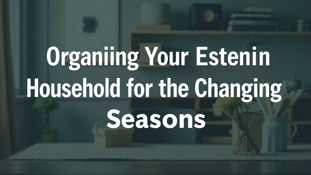 Organizing Your Estevan Household for the Changing Seasons