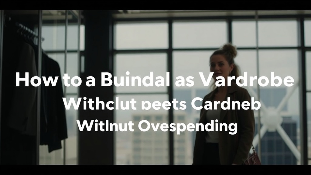 How to Build a Professional Wardrobe Without Overspending