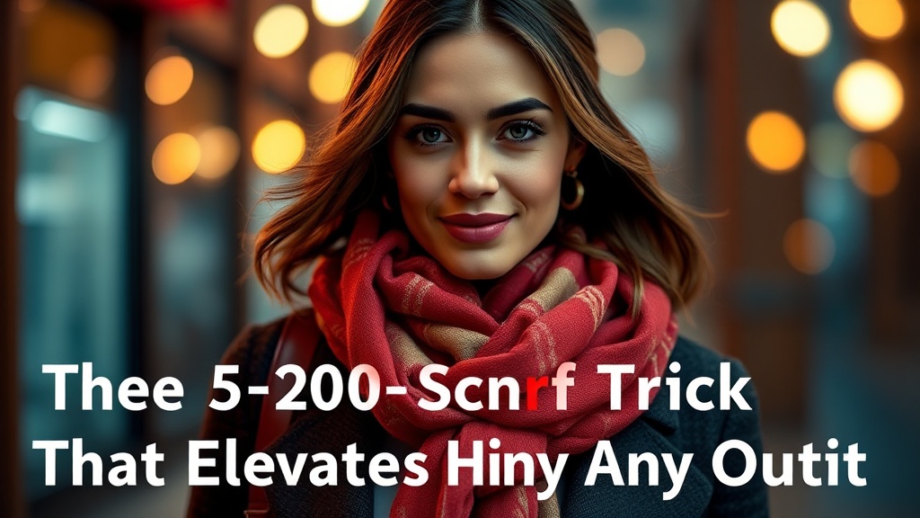 The 30-Second Scarf Trick That Elevates Any Outfit