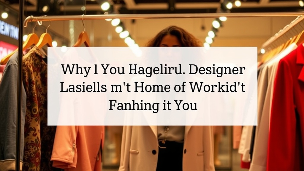 Why Your High-End Designer Labels Aren't Working for You