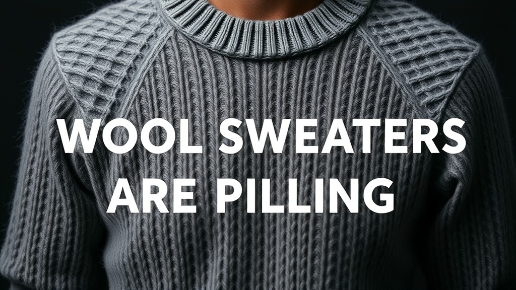 Why Your Wool Sweaters Are Pilling