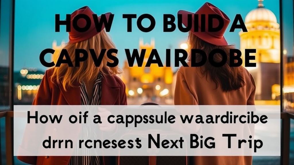 How to Build a Capsule Wardrobe for Your Next Big Trip